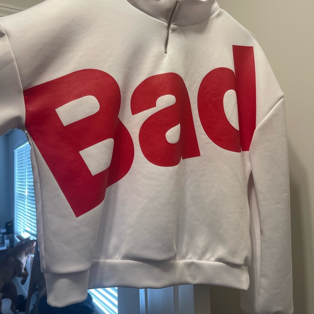 Fashion Nova Badass crop sweatshirt